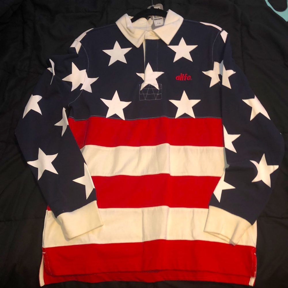 LARGE MENS LONGSLEEVE POLO SHIRT